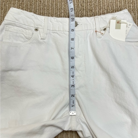 Good American Good ‘90s Duster Natural Fray In White035 Jeans Size 2/26 Women - Picture 14 of 16
